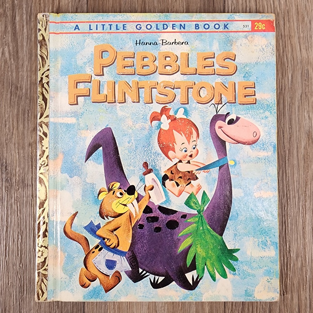 Pebbles Flintstone A Little Golden Book 531 First Edition 1963 Hanna-Barbera